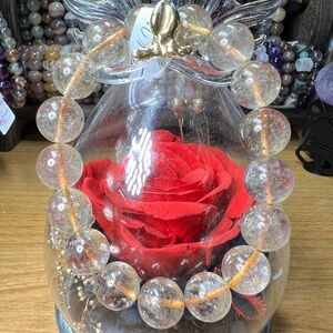 HQ Golden Rutile Beaded Bracelet Natural Quartz Bracelet Crystal 12.5MM 7” Lucky